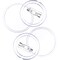 50 Pack Acrylic Button Pins Badge Clear Pins Buttons Badges Kit for Christmas Craft Supplies, DIY Badges (2.4 Inch)